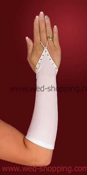 Gants de mari�e avec strass de Swarovski