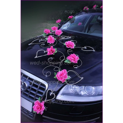 Decor de voiture de mariage Decor de voiture de mariage