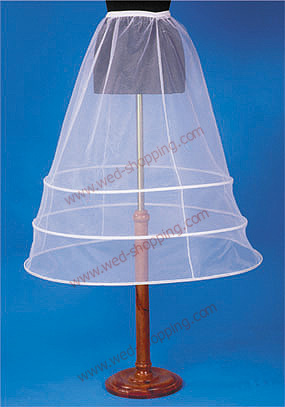 Jupon à Cerceaux Pour Robe De Mariée - 6 Cerceaux, Longueur 110 Cm, Tour De Taille 60-90 Cm, Tulle